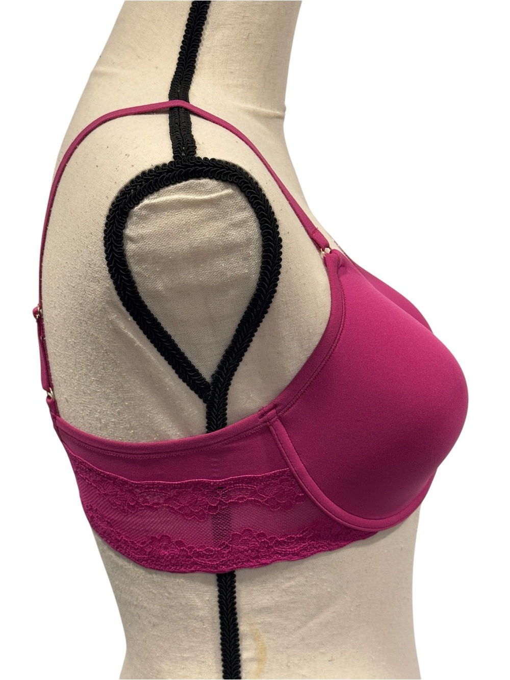 Natori Magenta Pink Bliss Perfection Contour Underwire Bra 34D New with Tags - Picture 3 of 8
